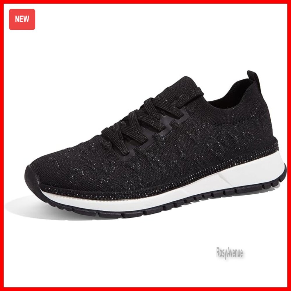 Women's Mesh Slip-On Sneakers Knit Comfortable Breathable Lightweight Walking